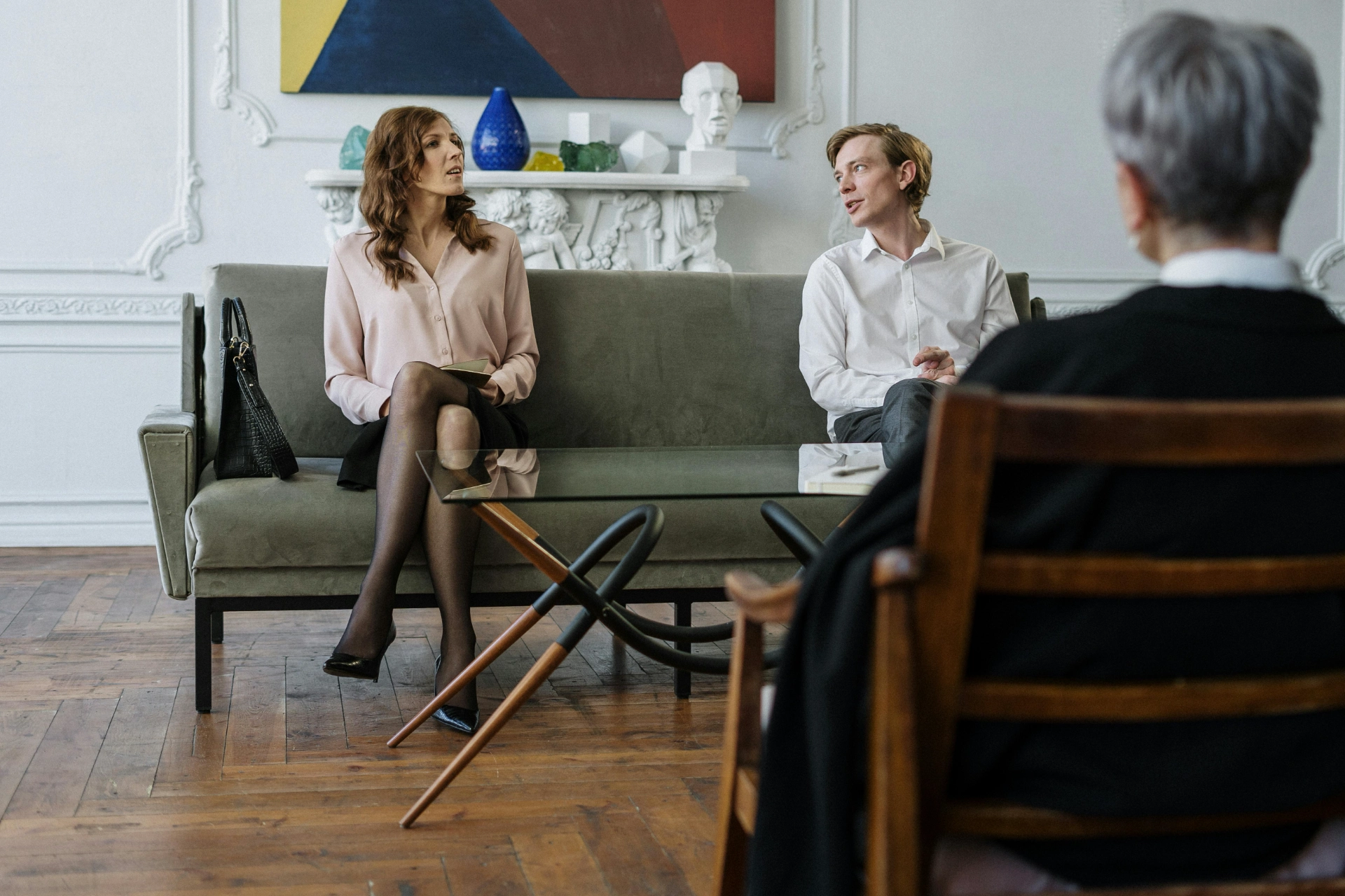 - iterates Meeting with colleagues in a professional setting to discuss cyber security.