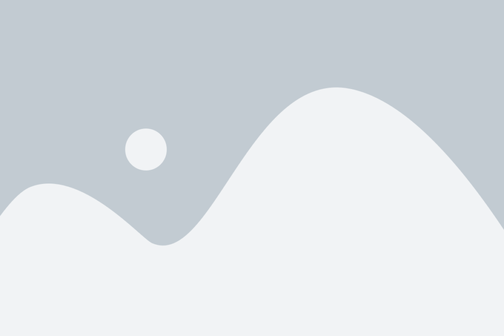 Abstract landscape: pale blue sky with a large curved white hill and a small white sun/dot above it.